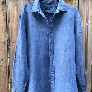Perry Ellis Men’s Linen Shirt XL